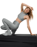 Top Alo Yoga Airlift Light Speed Hooded Lunar Grey Cinza - Alo Yoga - w9866r - 1