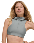 Top Alo Yoga Airlift Light Speed Hooded Lunar Grey Cinza - Alo Yoga - w9866r - 1