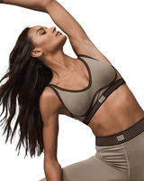 Top Alo Yoga Airlift Line Up Gravel Bege em bege original na LK Sneakers
