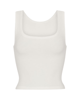 Vista superior Top Skims Cotton Rib Marble Branco