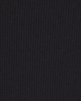 Vista frontal Top Skims Cotton Rib Soot Preto