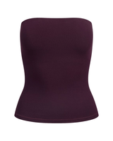 Vista traseira Tube Top Skims Cotton Jersey Currant Bordô