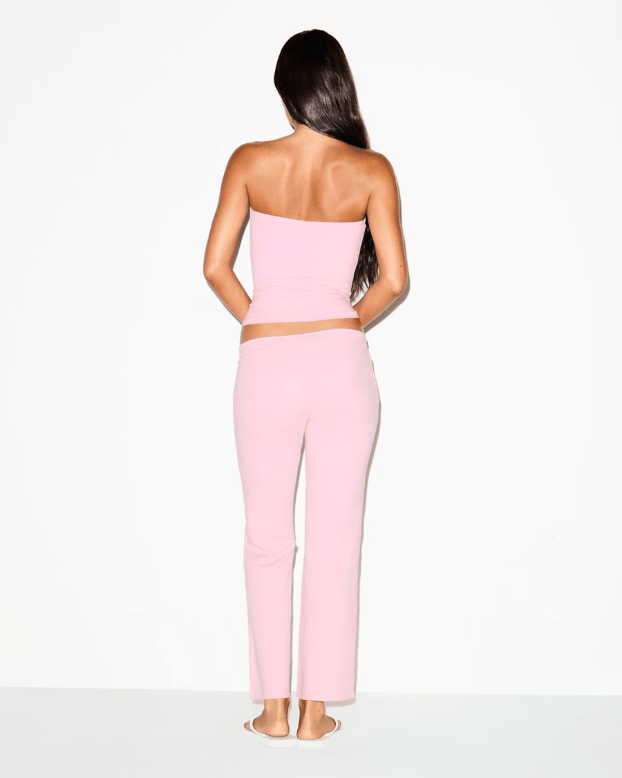 Vista traseira Tube Top Skims Cotton Jersey Halite Rosa