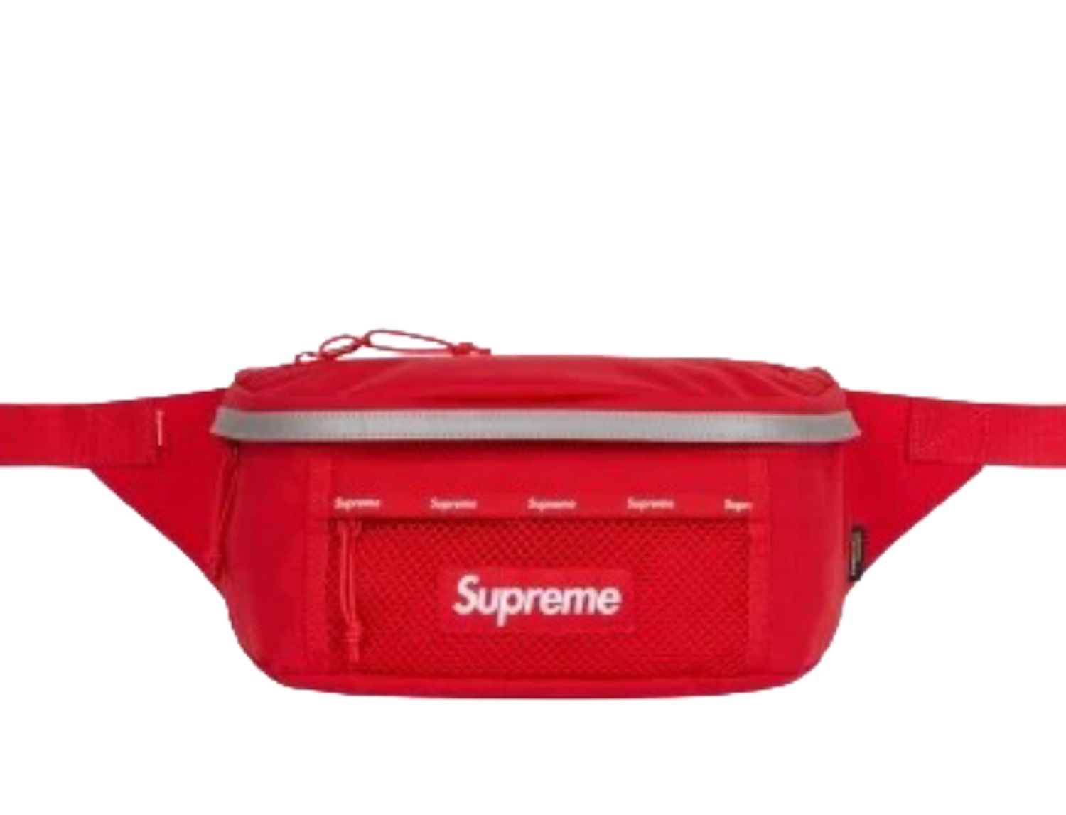 Waist Bag Supreme Preto FW 24 Vermelho - Supreme - SUPWAISTFW242