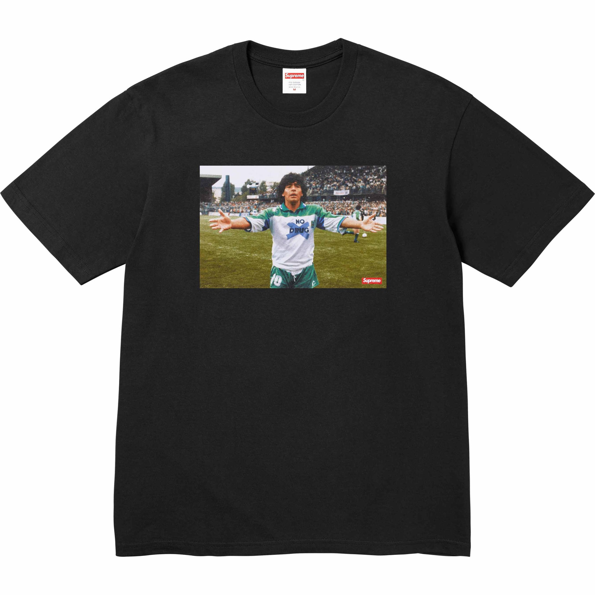Camiseta Supreme "Maradona" Preto - LK Sneakers - 