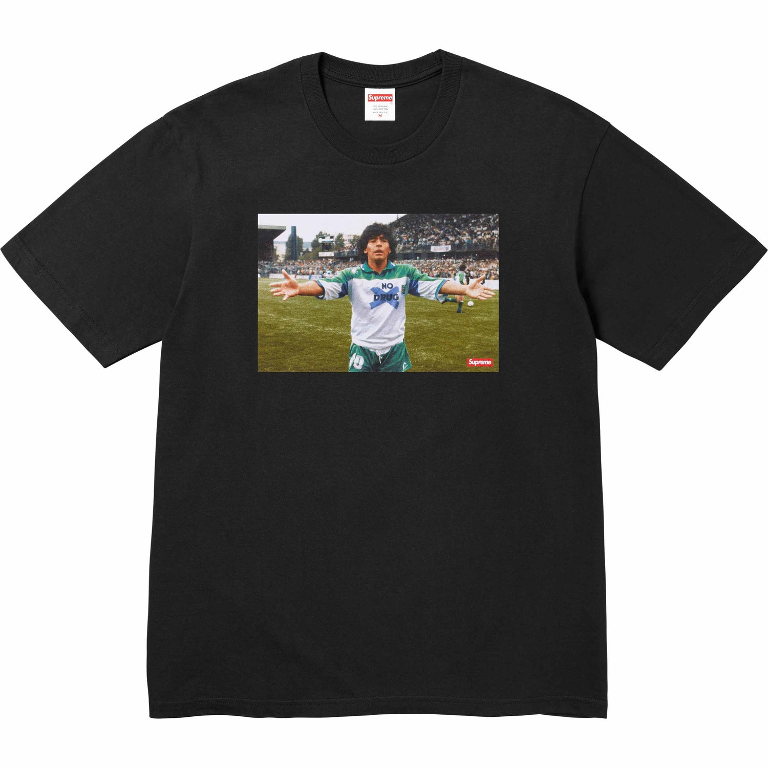 Camiseta Supreme &quot;Maradona&quot; Preto - LK Sneakers - 