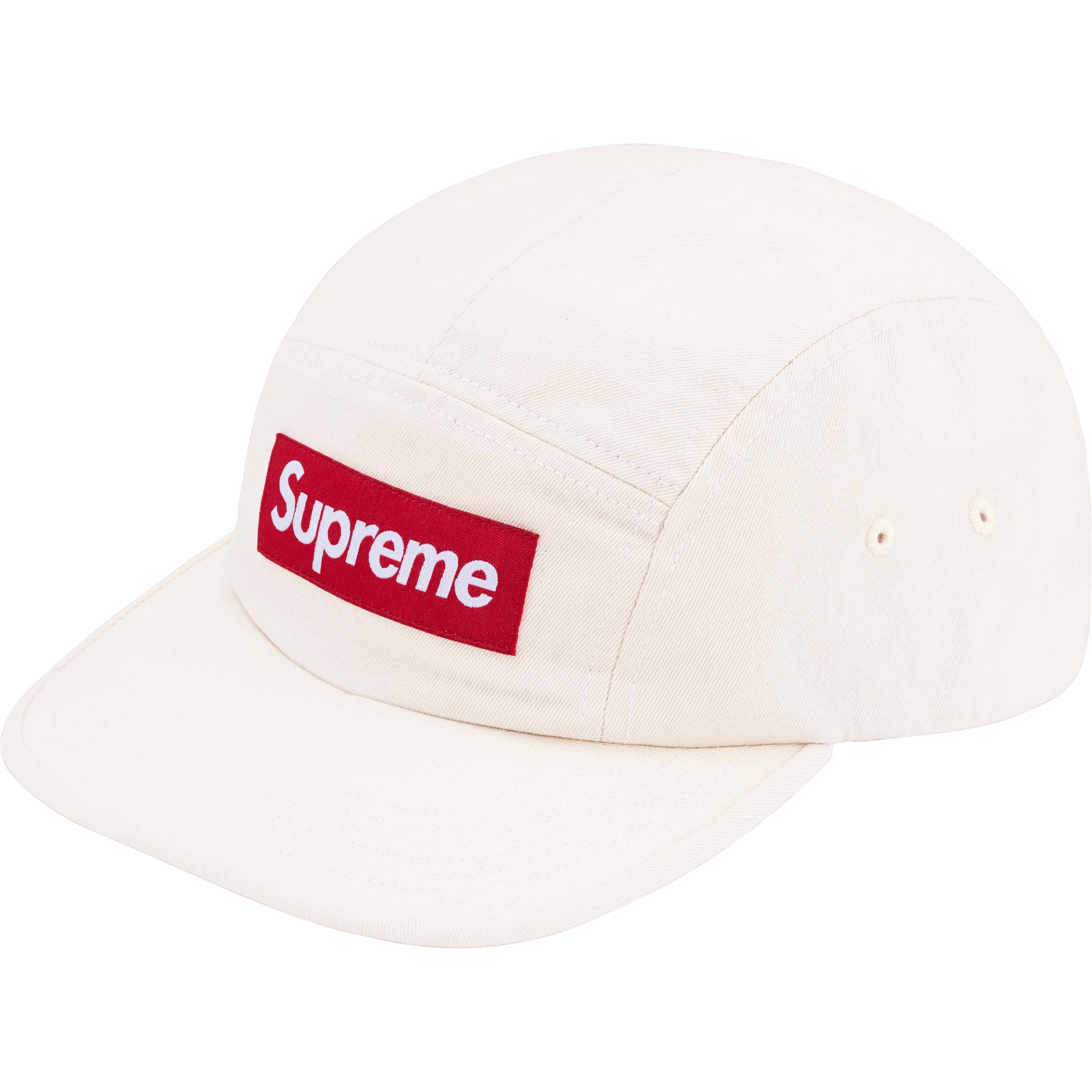 Boné 5 Panel Supreme &quot;Washed Chino&quot; Branco - LK Sneakers