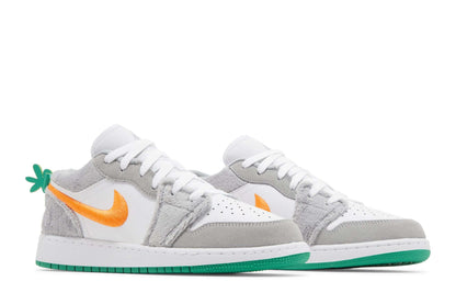 Tenis Air Jordan 1 Low GS Rabbit Cinza - LK Sneakers - DZ6333083