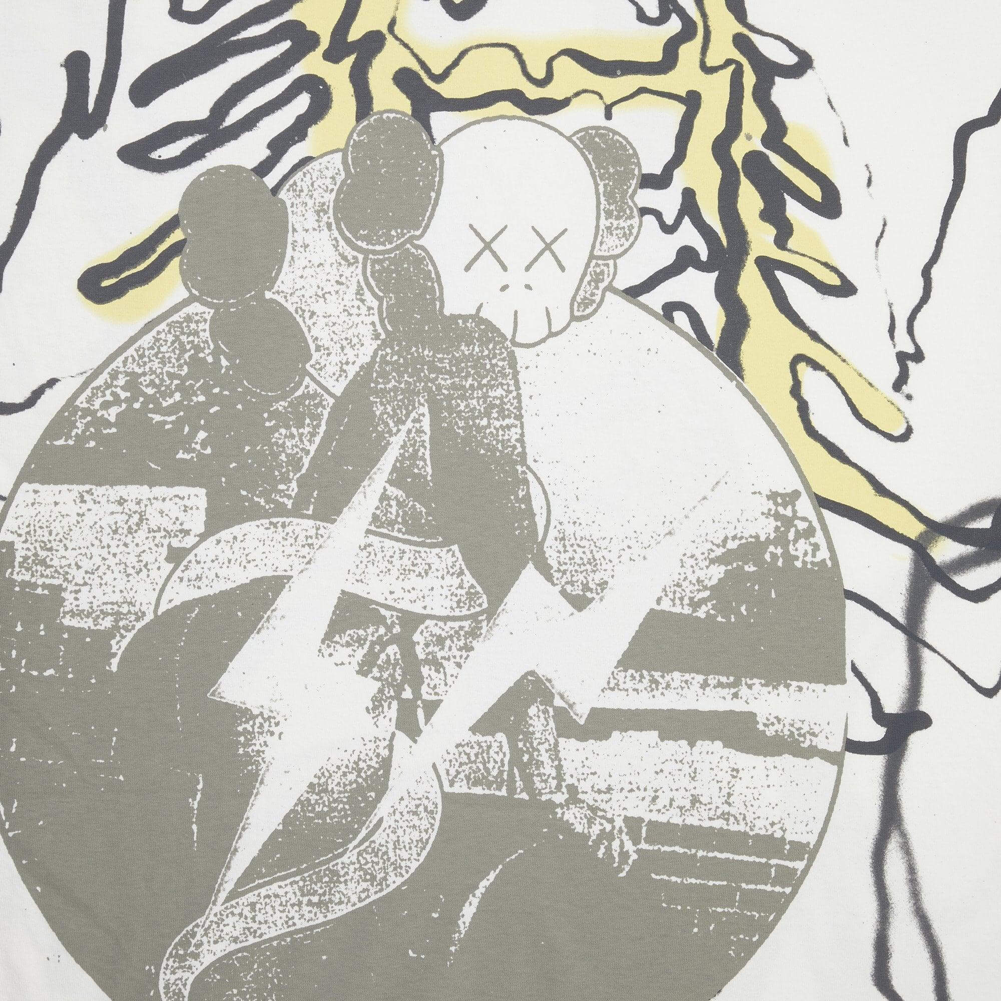 Cactus Jack by Travis Scott x KAWS For Fragment Tee "Vintage Wash" Branco - Camiseta - LK.Sneakers - ss01