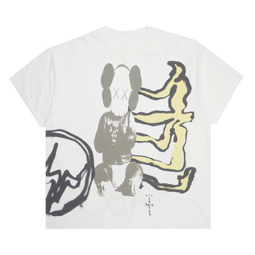 Cactus Jack by Travis Scott x KAWS For Fragment Tee "Vintage Wash" Branco - Camiseta - LK.Sneakers - ss01