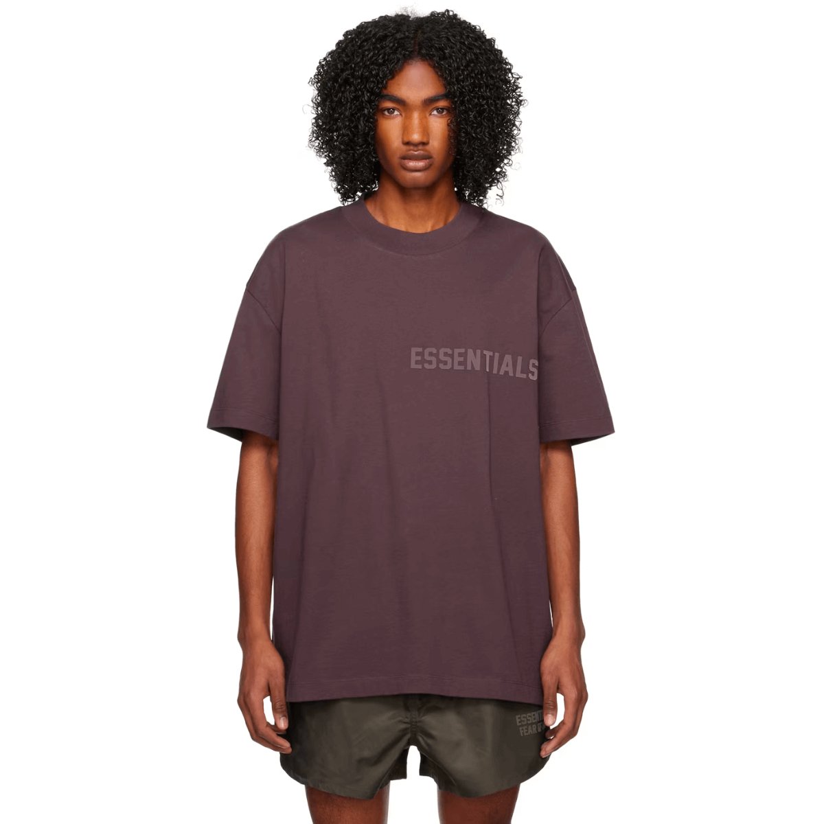 Camiseta Essentials Fear of God &quot;Plum&quot; Vinho - Camiseta - LK Sneakers - 