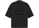 Camiseta Oversized Essentials Fear of God "Jet Black Arch Logo" Preto - LK Sneakers
