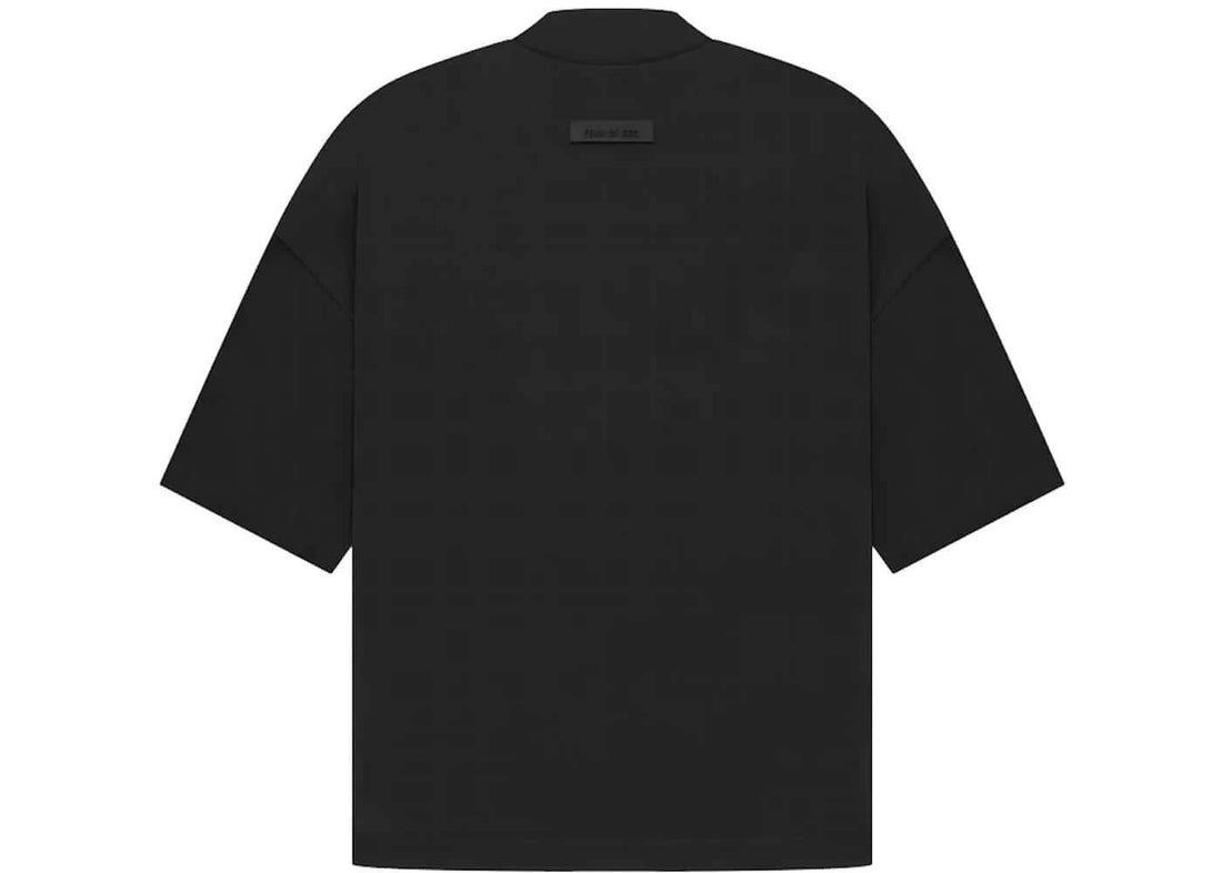 Camiseta Oversized Essentials Fear of God &quot;Jet Black Arch Logo&quot; Preto - LK Sneakers