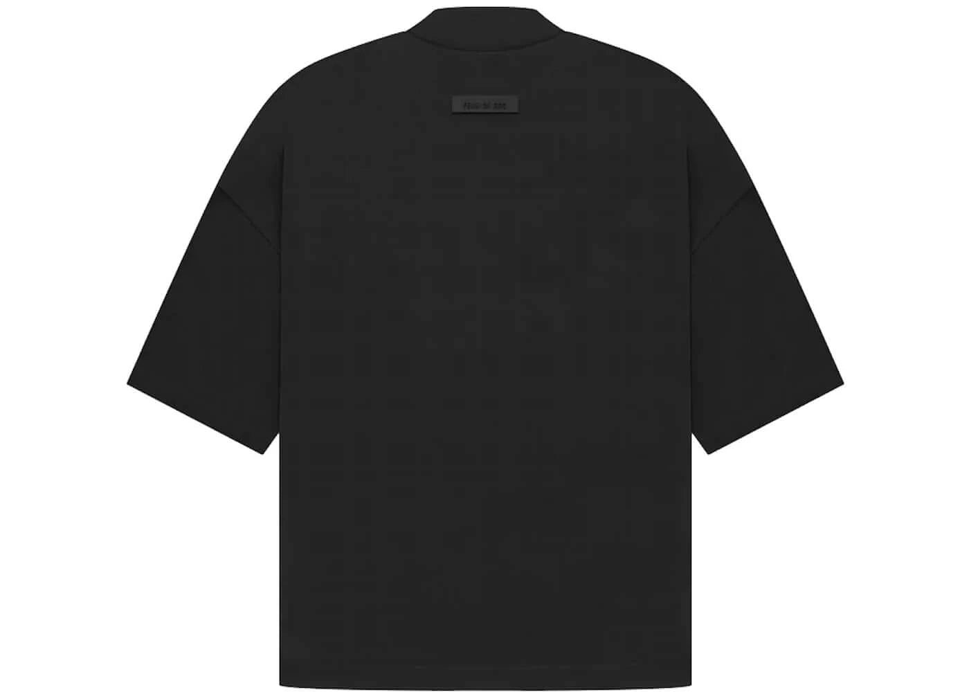 Camiseta Oversized Essentials Fear of God &quot;Jet Black Arch Logo&quot; Preto - LK Sneakers