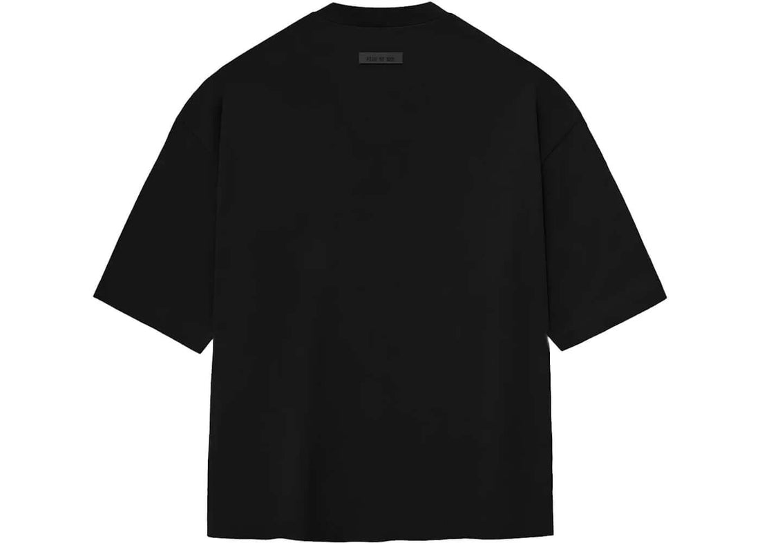 Camiseta Oversized Essentials Fear of God &quot;Jet Black Small Logo&quot; Preto - LK Sneakers