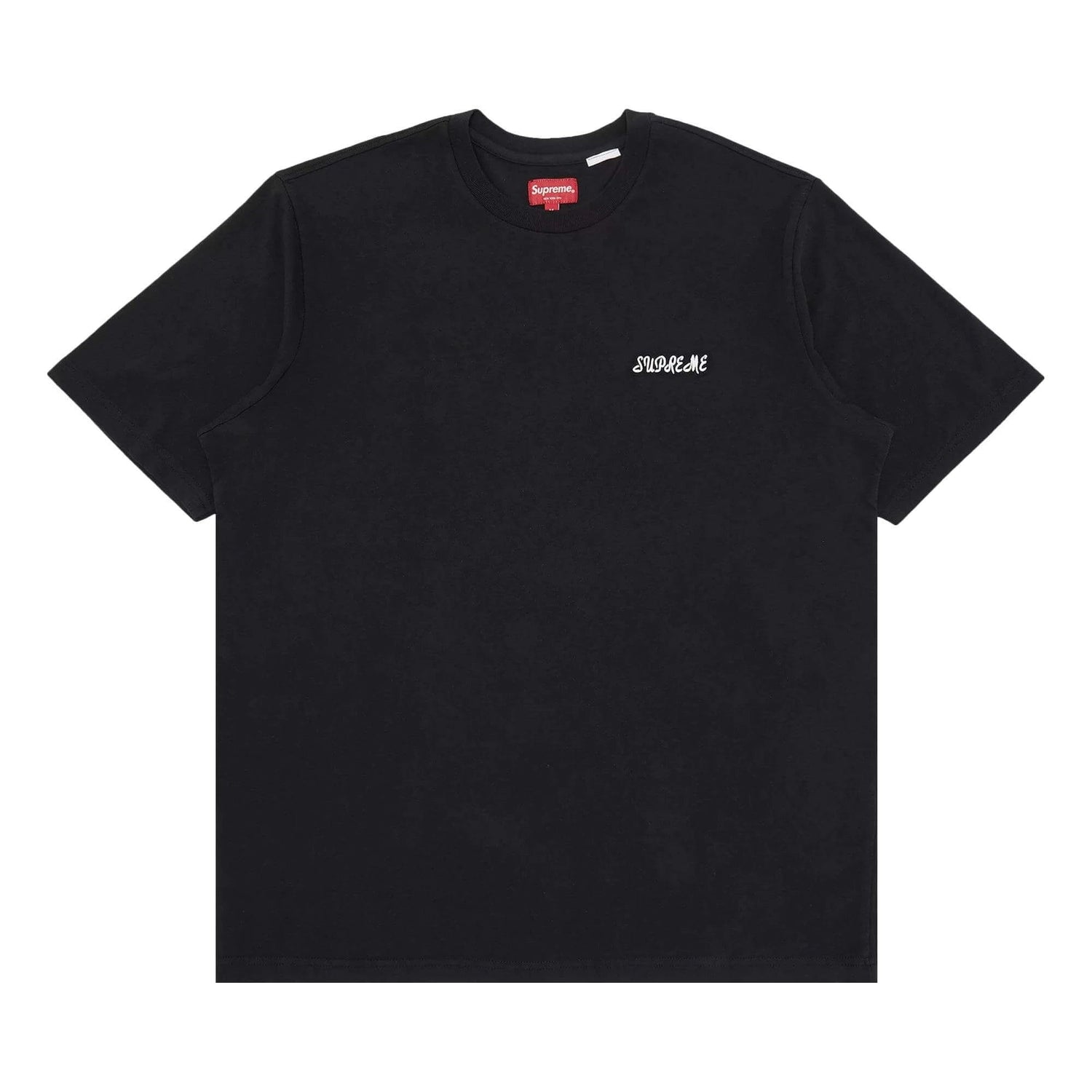 Camiseta Supreme &quot;Washed Script Black&quot; Preto - LK Sneakers