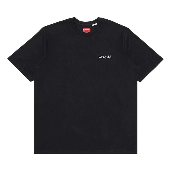Camiseta Supreme Washed Script Black Preto | LK Sneakers