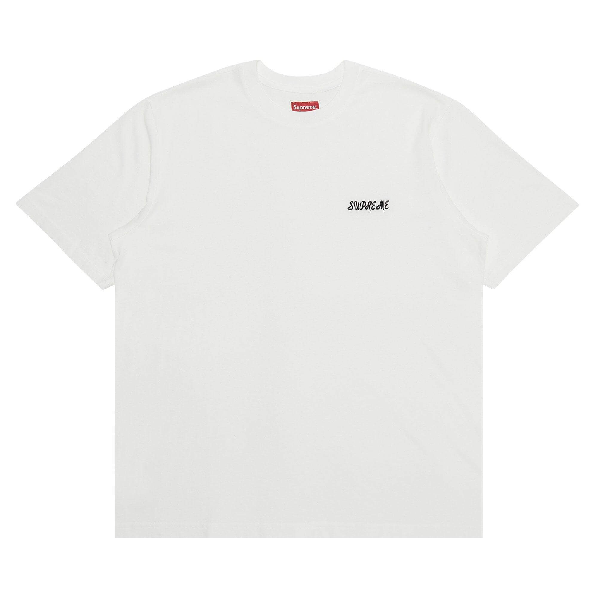 Camiseta Supreme Washed Script White&quot; Branco - Camiseta - LK.Sneakers - ss23kn22 - white