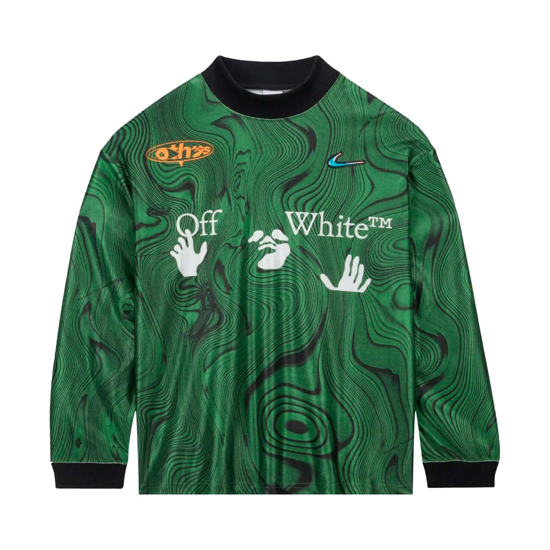 Jersey Off White x Nike &quot;Allover Print Kelly Green&quot; Verde - LK Sneakers