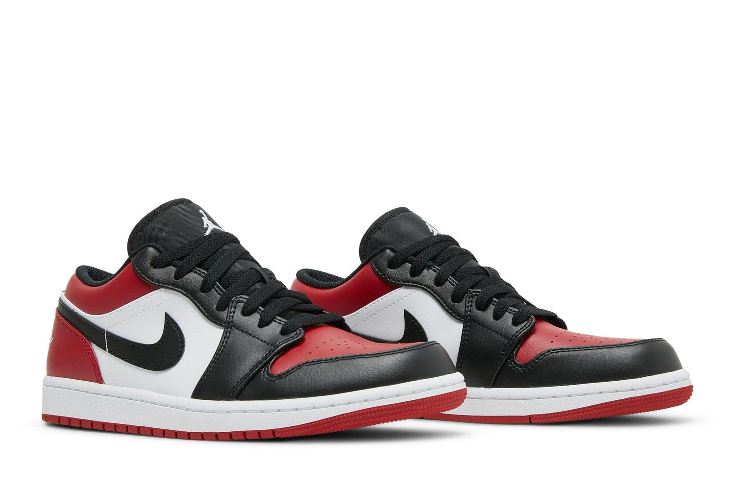 Tênis Air Jordan 1 Low Bred Toe Vermelho - LK Sneakers