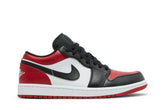 Tênis Air Jordan 1 Low Bred Toe Vermelho - LK Sneakers