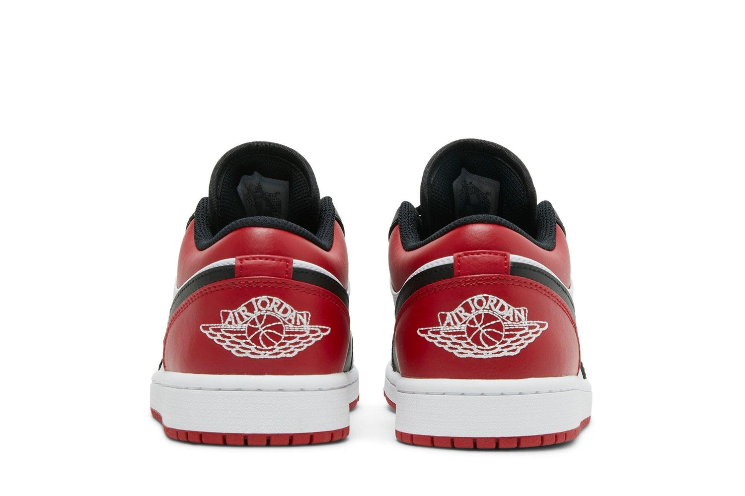 Tênis Air Jordan 1 Low Bred Toe Vermelho - LK Sneakers