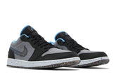 Tênis Air Jordan 1 Low Crater Grey University Blue Preto - LK Sneakers