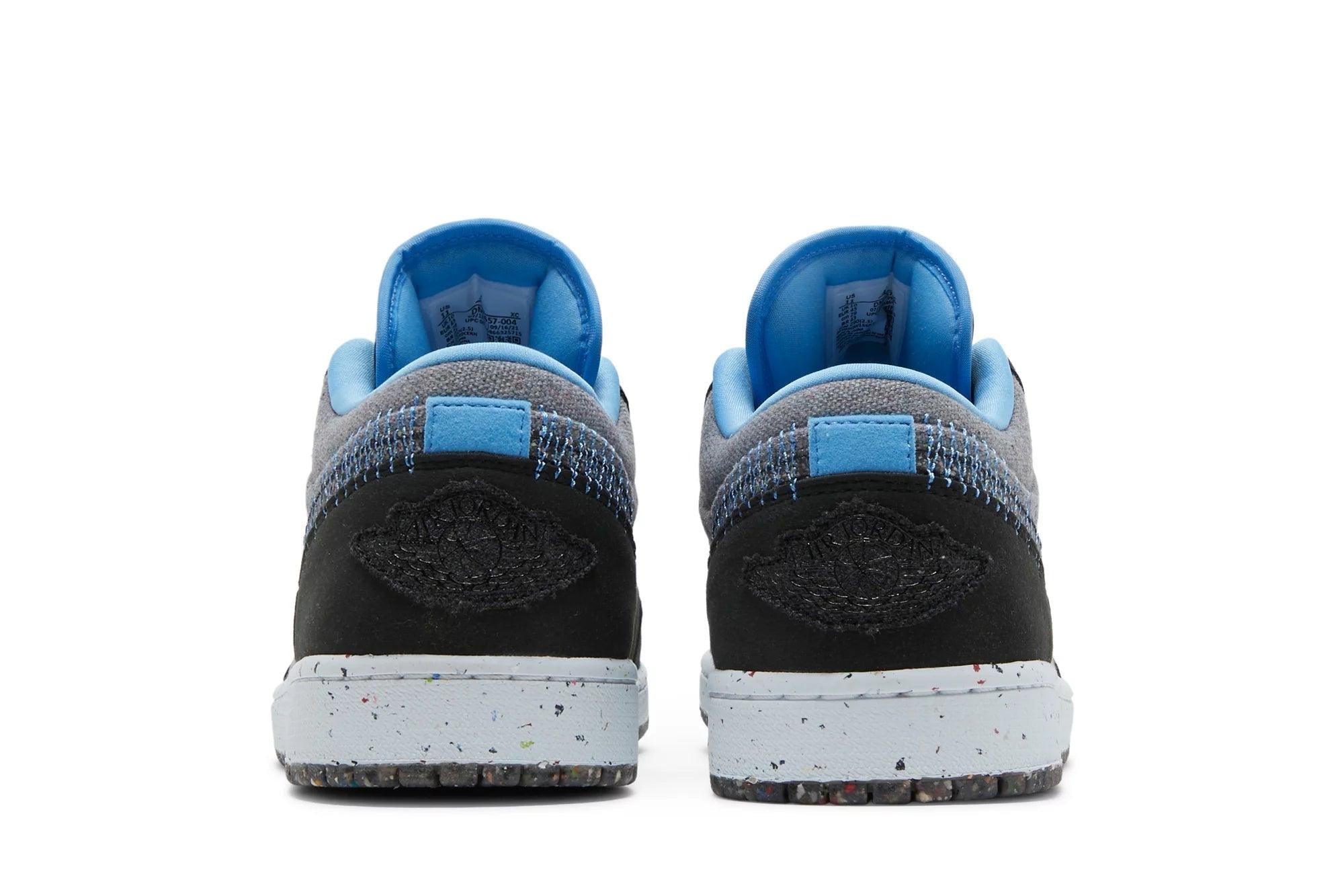 Tênis Air Jordan 1 Low Crater Grey University Blue Preto - LK.Sneakers - DM4657004