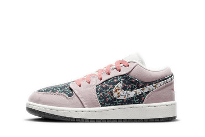 Tênis Air Jordan 1 Low &quot;Floral Canvas&quot; Rosa - LK.Sneakers - FJ3445001