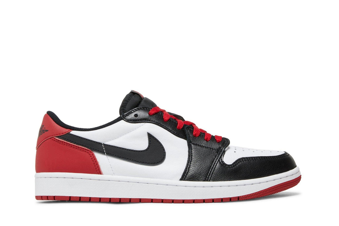 Tênis Air Jordan 1 Low OG Black Toe (2023) Vermelho - LK Sneakers