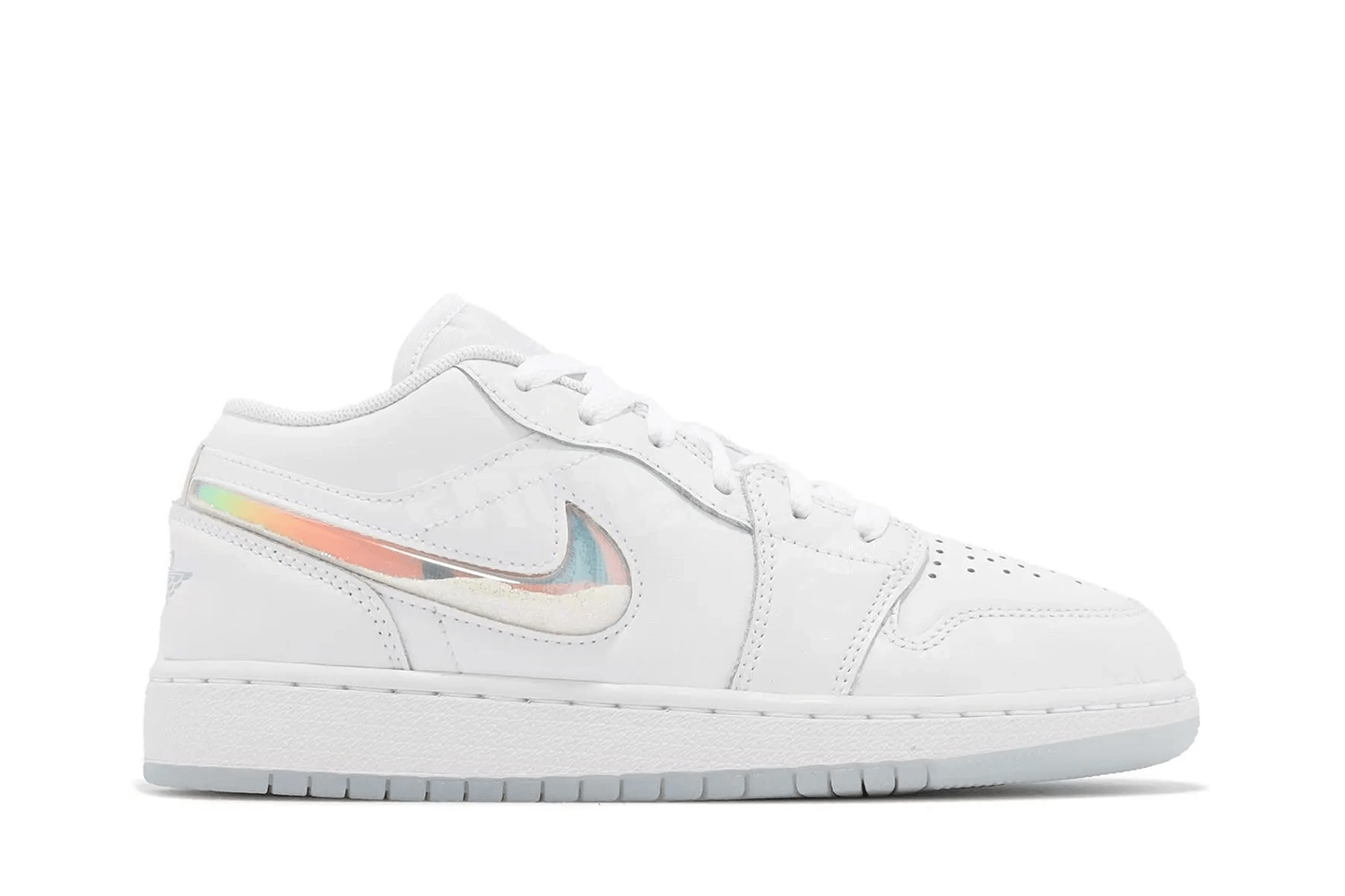 Tênis Air Jordan 1 Low Se &quot;Glitter Swoosh&quot; Branco - LK Sneakers - FQ9112100