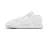 Tênis Air Jordan 1 Low Se GS "Glitter Swoosh" Branco - LK Sneakers