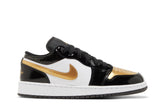 Tênis Air Jordan 1 Low SE Gs "Gold Toe" Preto - LK Sneakers
