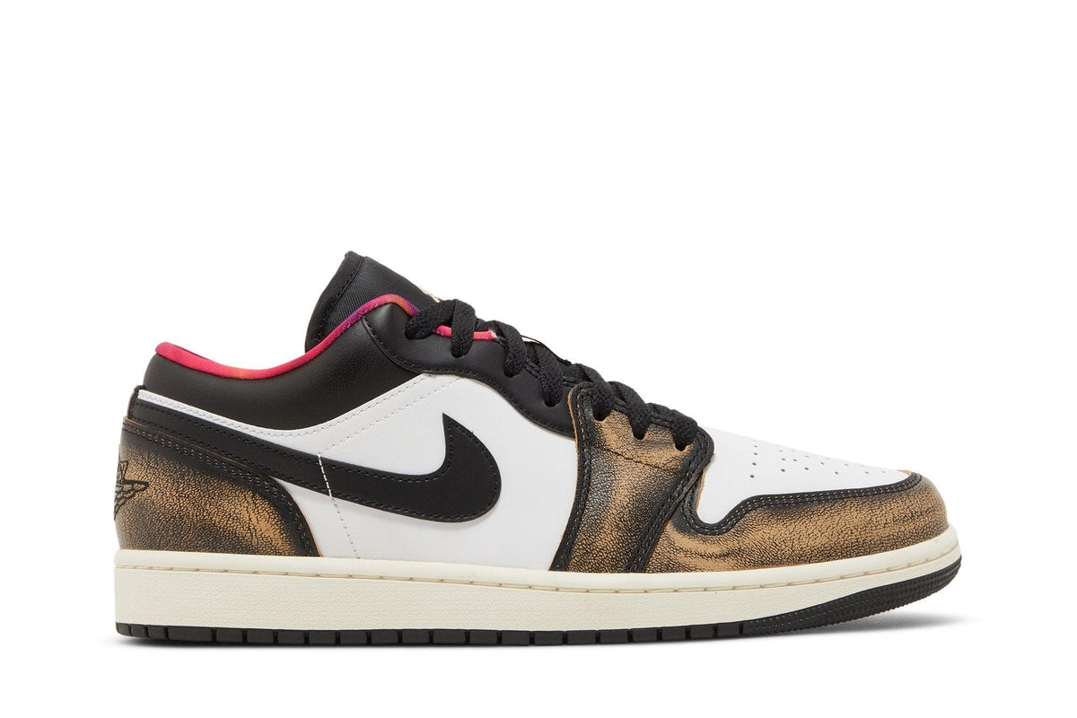Tênis Nike Air Jordan 1 Low SE Wear Away Tan Preto