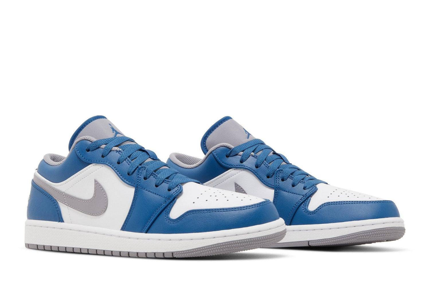 Tênis Air Jordan 1 Low True Blue Azul - LK Sneakers