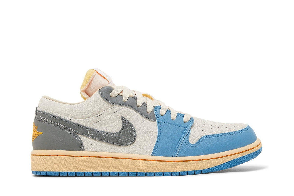 Tênis Nike Air Jordan 1 Low Vintage UNC Grey Azul