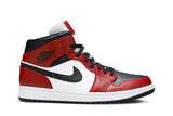 Jordan Nike Air Jordan 1 Mid Chicago Black Toe Vermelho/Preto tênis em black original na LK Sneakers