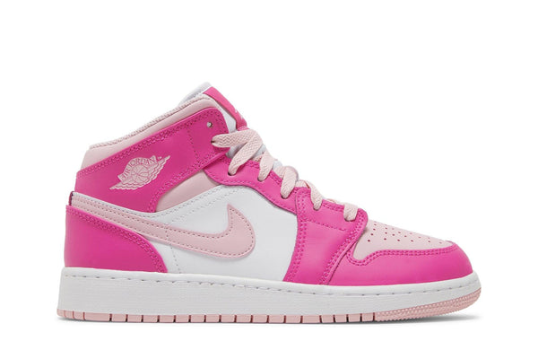 Jordan Nike Air Jordan 1 Mid GS Fierce Pink tênis em rosa original na LK Sneakers