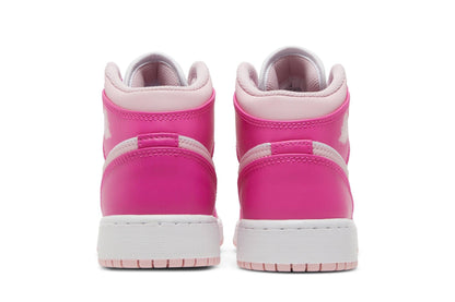 Tênis Air Jordan 1 Mid GS Fierce Pink Rosa - LK Sneakers - FD8780116 - 1