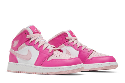 Tênis Air Jordan 1 Mid GS Fierce Pink Rosa - LK Sneakers - FD8780116 - 1