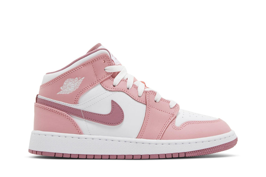 Jordan Nike Air Jordan 1 Mid GS Valentine's Day (2023) tênis em rosa original na LK Sneakers