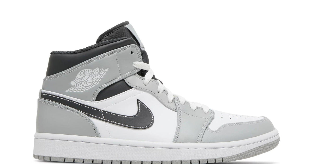 NIKE AIR JORDAN 1 MID ライトスモークグレー 27cm Tênis Air Jordan 1 Mid Light Smoke Grey Cinza | LK Sneakers