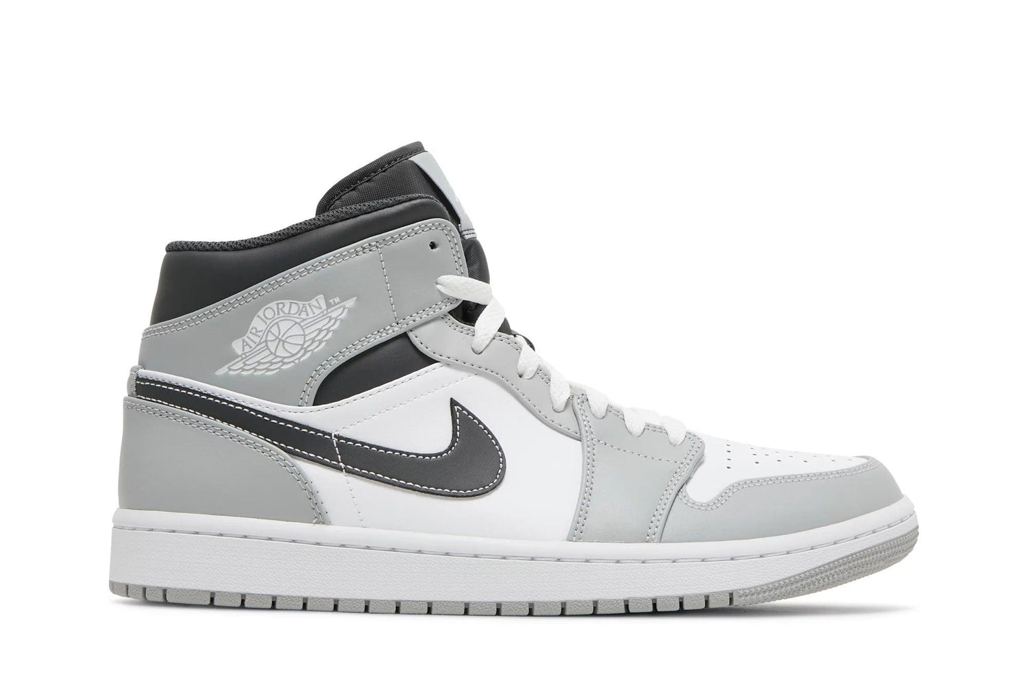 Tênis Air Jordan 1 Mid Light Smoke Grey Cinza - LK Sneakers