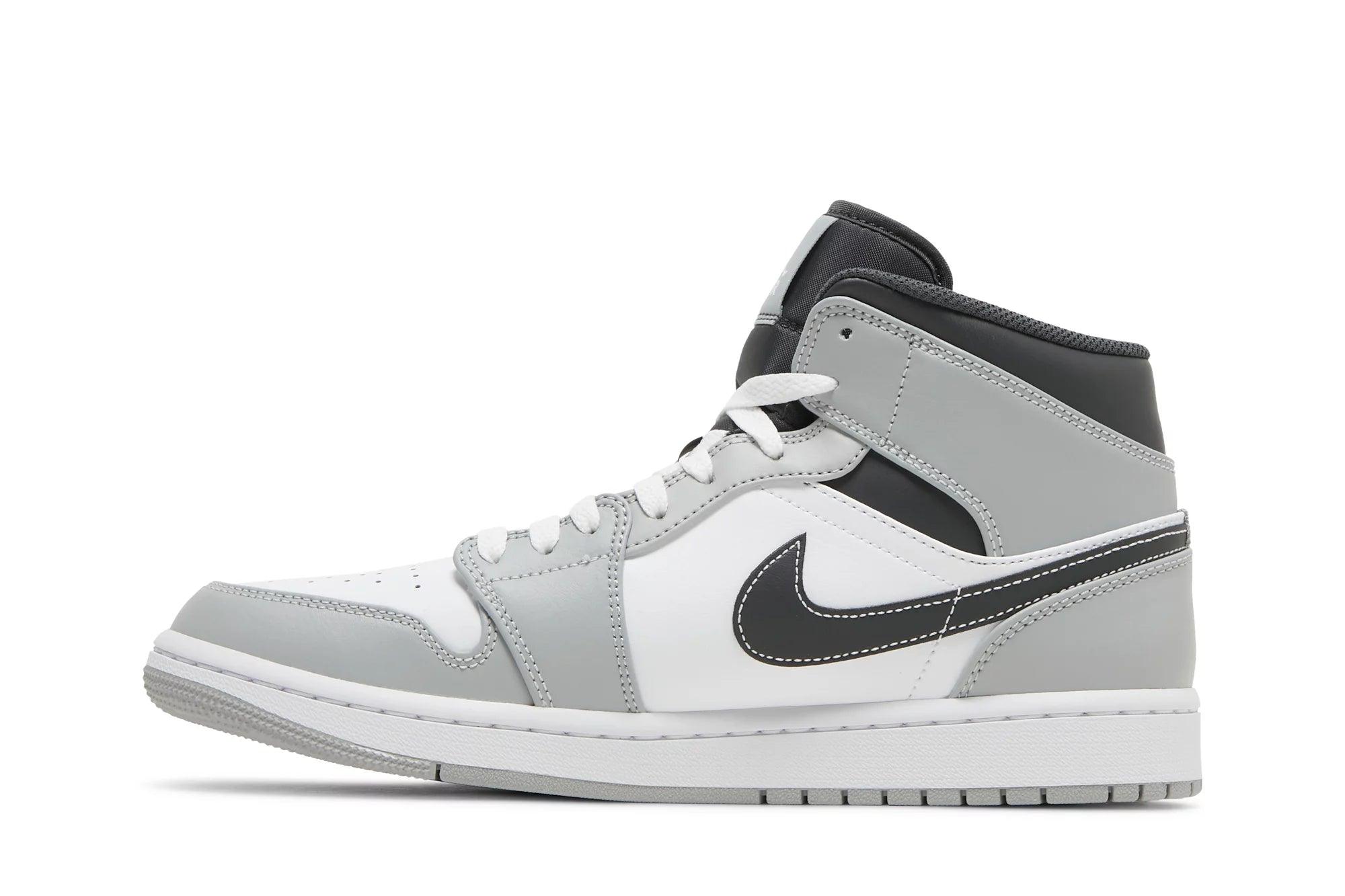 Tênis Air Jordan 1 Mid Light Smoke Grey Cinza - LK Sneakers