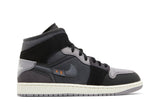 Jordan Nike Air Jordan 1 Mid SE Craft Inside Out Black tênis em preto original na LK Sneakers