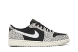Jordan Nike Air Jordan 1 Retro Low OG 'Black Cement' tênis em preto original na LK Sneakers
