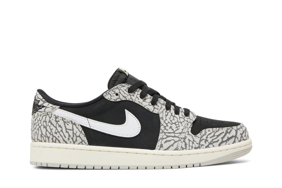 Jordan Nike Air Jordan 1 Retro Low OG 'Black Cement' tênis em preto original na LK Sneakers