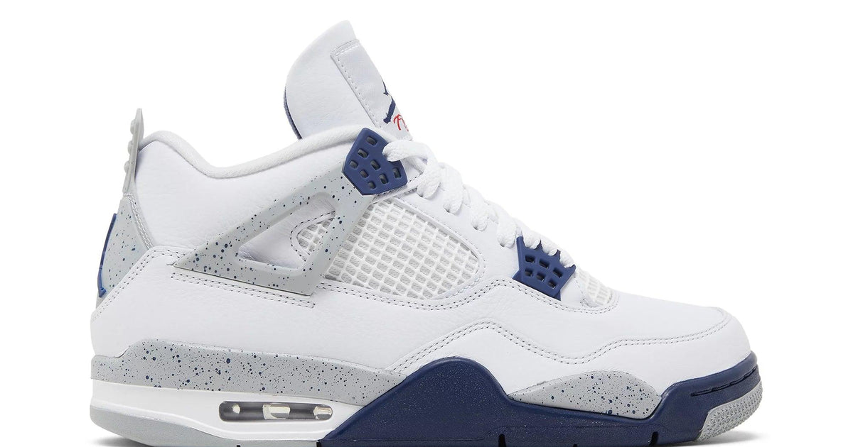 シューズ(男性用) Air Jordan 4 MidnightNavy tenis-air-jordan-4-midnight-
