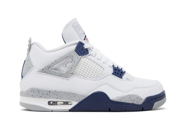 Tênis Nike Air Jordan 4 Midnight Navy Branco/Azul por R$ 2.699,99