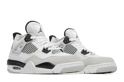 Tênis Air Jordan 4 Retro &quot;Military Black&quot; Branco - LK Sneakers - DH6927 - 111